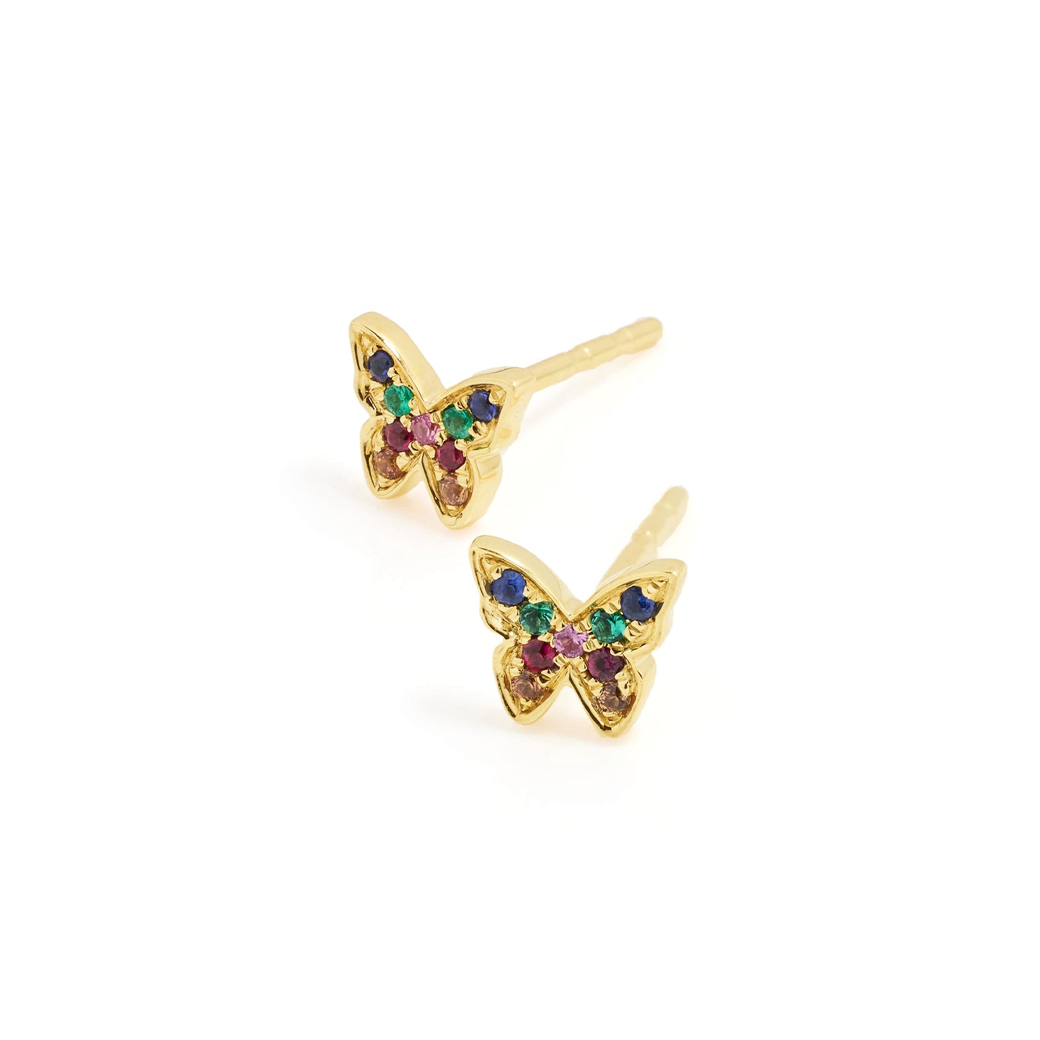 Earthbound Trading Clear Yellow Butterfly Earrings | Hamilton Place